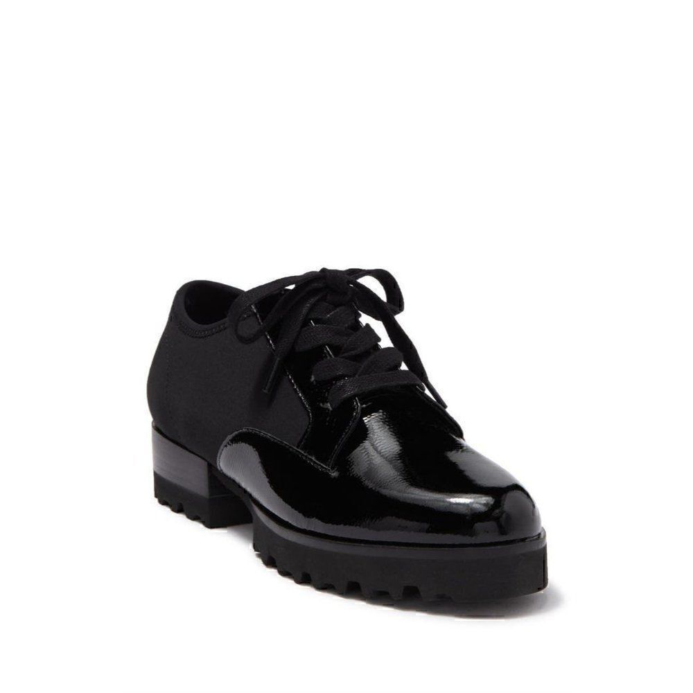 Donald Pliner NEW Elee Black Crepe Oxford Shoes